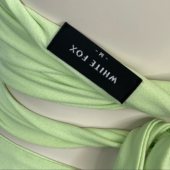 WHITE FOX read my mind maxi skirt 2PC SET green white fox crop top set M - Picture 8 of 17